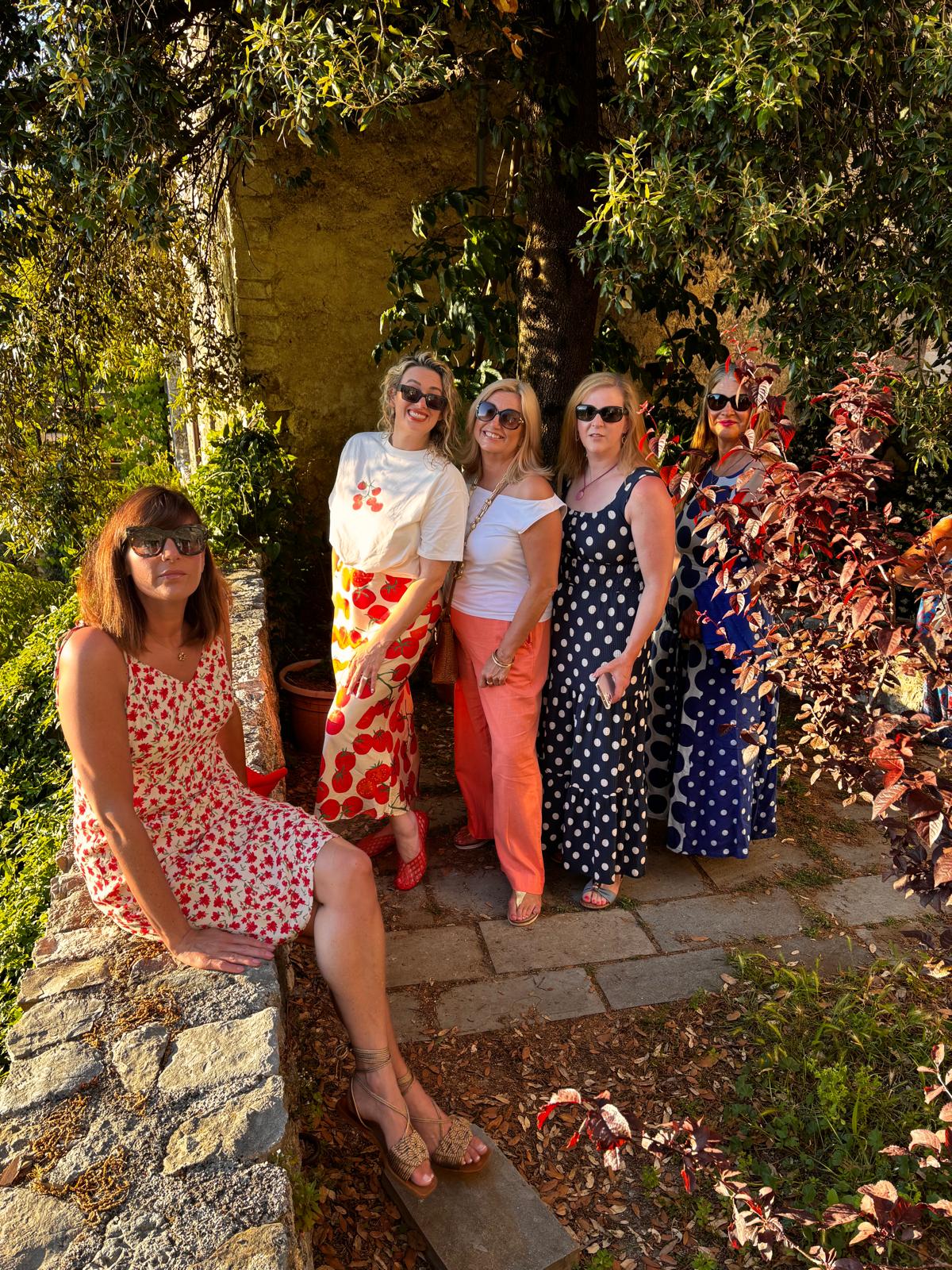 Golden-hour garden portrait in Umbria