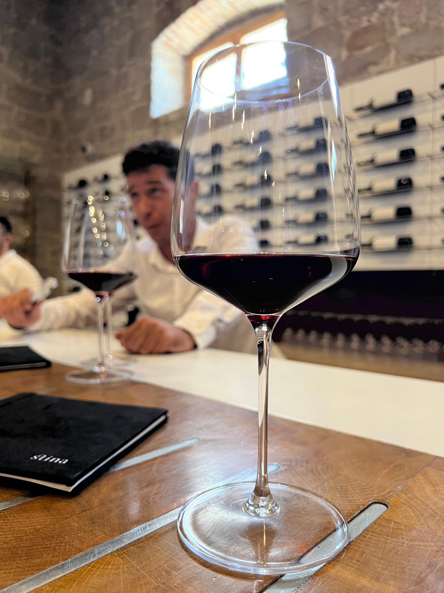 Guided red wine tasting at a local Italian cantina